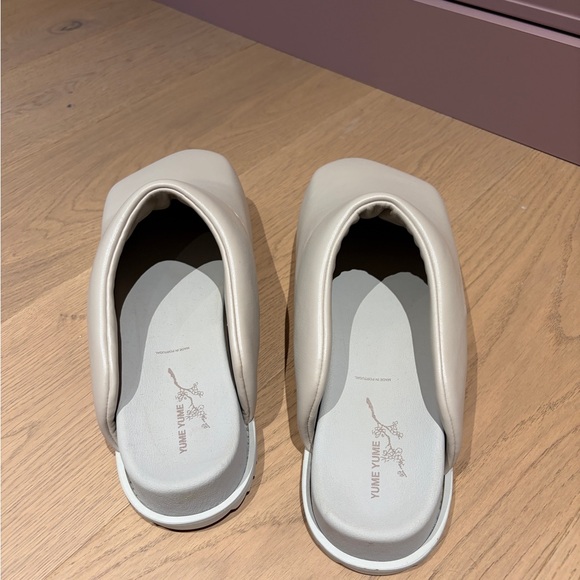 Chic Cream Slip-On Clogs - Picture 2 of 5